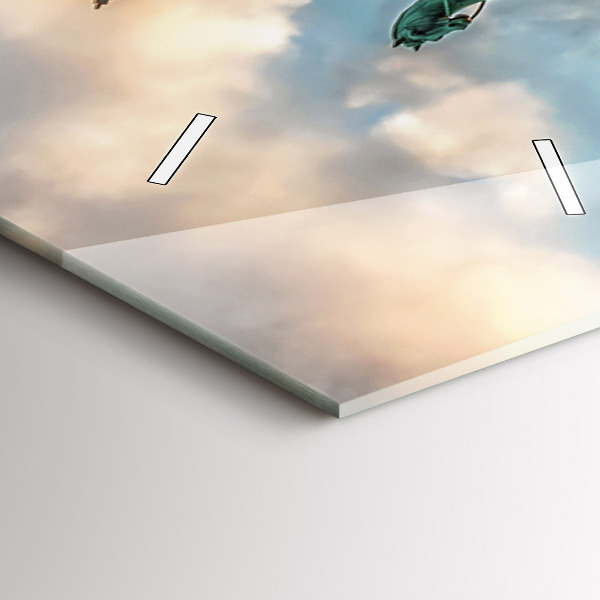 Vertikale Uhr mit motiv Brandenburger Tor in Berlin