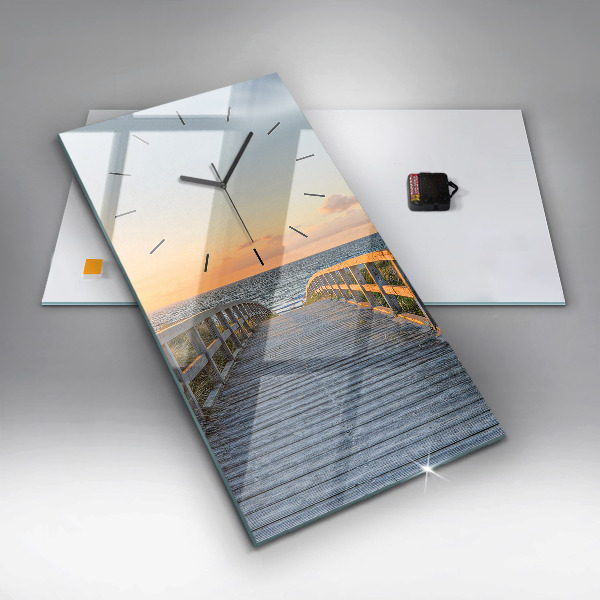 Vertikale Uhr Strandurlaub