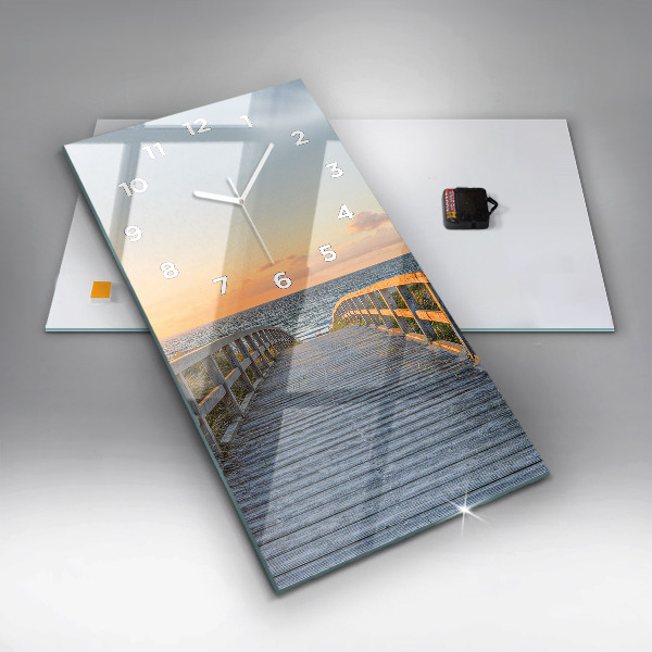 Vertikale Uhr Strandurlaub