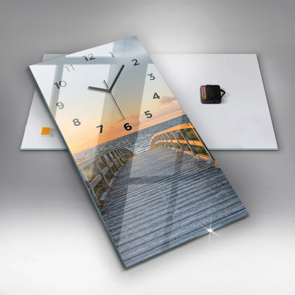 Vertikale Uhr Strandurlaub