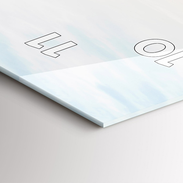 Vertikale Uhr mit motiv Sonnenuntergang über dem Meer