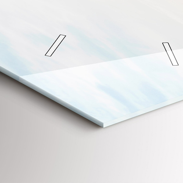 Vertikale Uhr mit motiv Sonnenuntergang über dem Meer