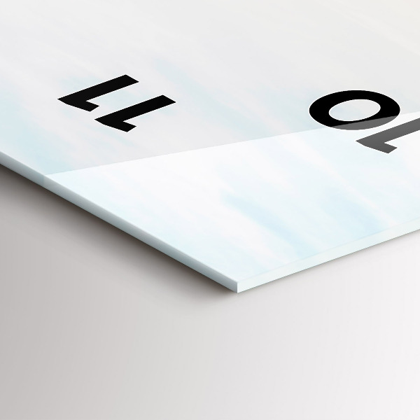 Vertikale Uhr mit motiv Sonnenuntergang über dem Meer