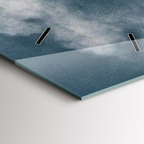 Vertikale Uhr mit motiv Watzmann Berge