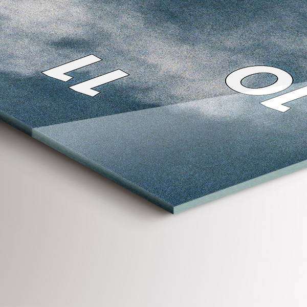 Vertikale Uhr mit motiv Watzmann Berge