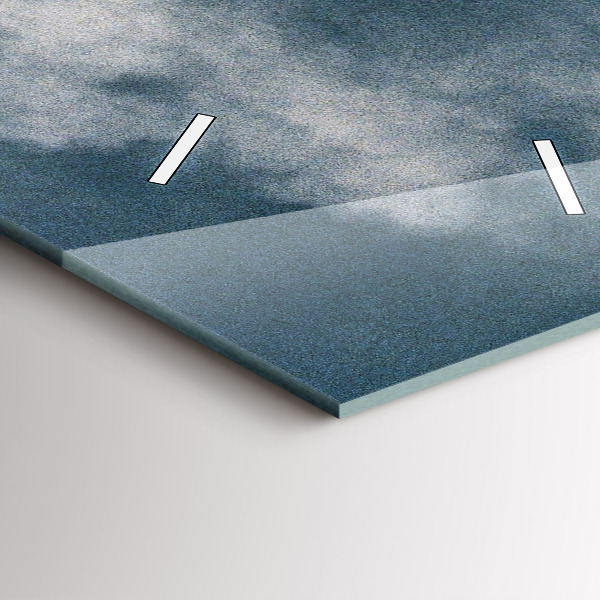 Vertikale Uhr mit motiv Watzmann Berge