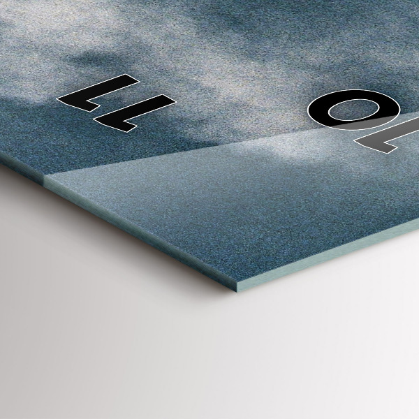 Vertikale Uhr mit motiv Watzmann Berge