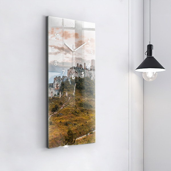 Vertikale Uhr Zipser Burg in der Slowakei