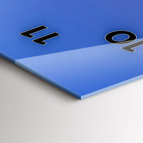 Vertikale Uhr mit motiv Beleuchtete Stadt bei Nacht