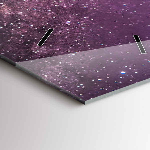 Vertikale Uhr mit motiv Berglandschaft