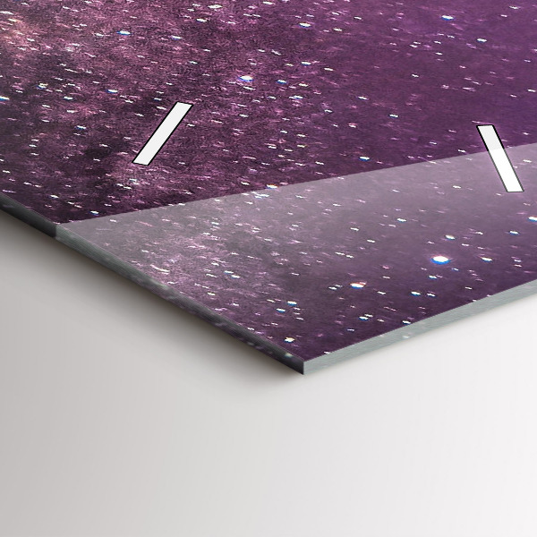 Vertikale Uhr mit motiv Berglandschaft