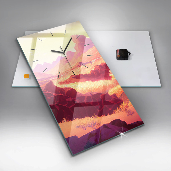 Vertikale Uhr Illustration der Wüste von Arizona