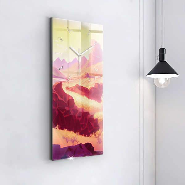 Vertikale Uhr Illustration der Wüste von Arizona