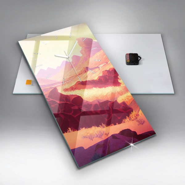 Vertikale Uhr Illustration der Wüste von Arizona