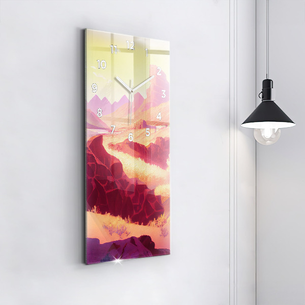 Vertikale Uhr Illustration der Wüste von Arizona