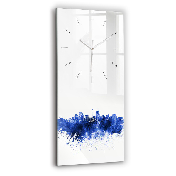Vertikale Uhr San Antonio Aquarell