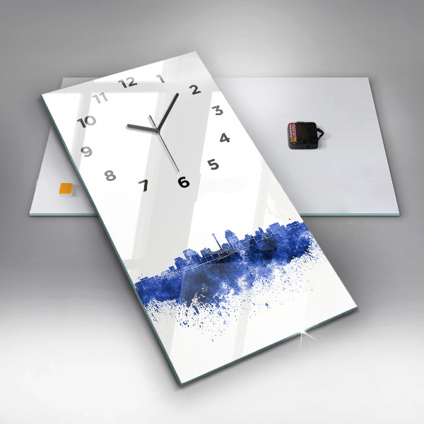 Vertikale Uhr San Antonio Aquarell