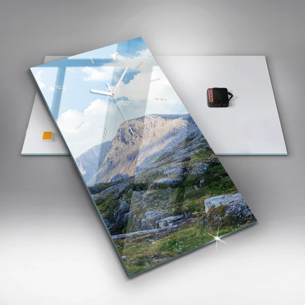 Vertikale Uhr mit motiv Felsige Landschaft