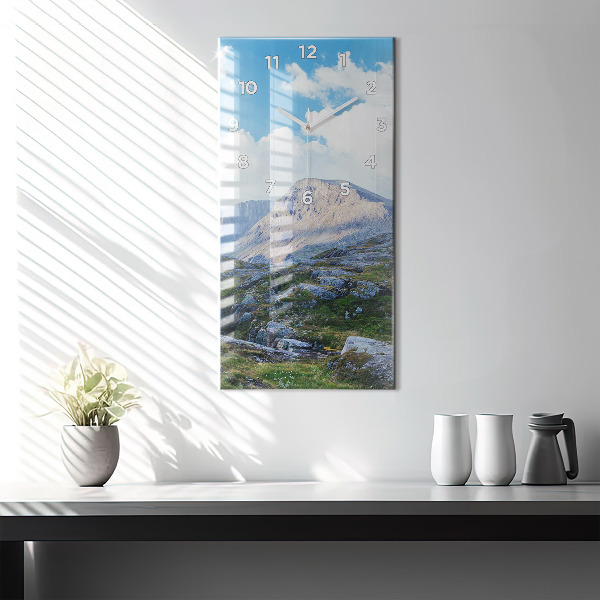 Vertikale Uhr mit motiv Felsige Landschaft