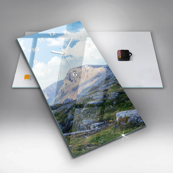 Vertikale Uhr mit motiv Felsige Landschaft