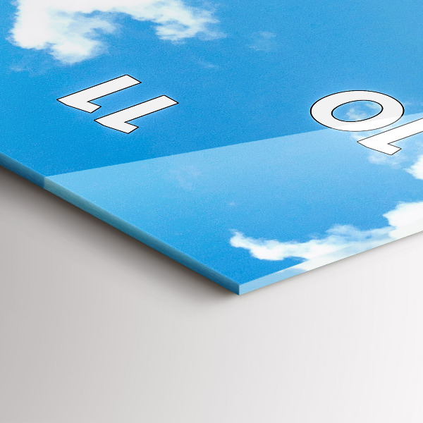 Vertikale Uhr mit motiv Felsige Landschaft