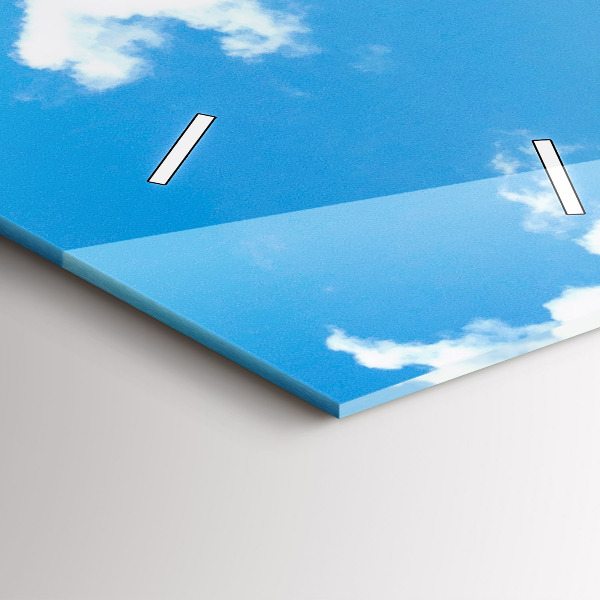 Vertikale Uhr mit motiv Felsige Landschaft