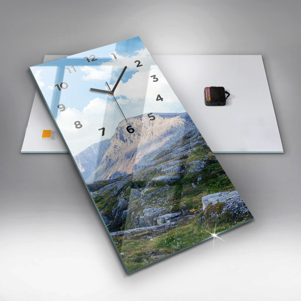Vertikale Uhr mit motiv Felsige Landschaft