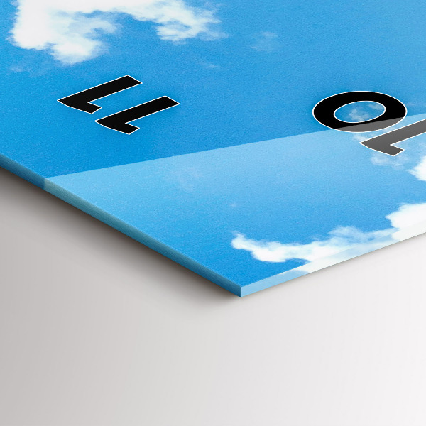 Vertikale Uhr mit motiv Felsige Landschaft