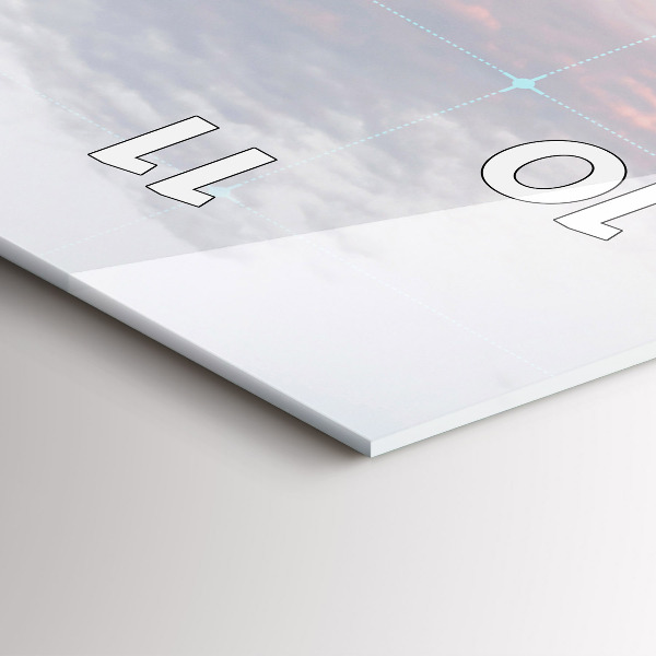 Vertikale Uhr mit motiv Wolkenkratzer in Philadelphia