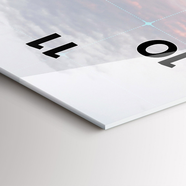 Vertikale Uhr mit motiv Wolkenkratzer in Philadelphia