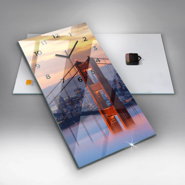 Vertikale Uhr mit motiv Brücke von San Francisco