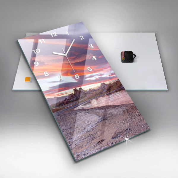 Vertikale Uhr mit motiv Sonnenaufgang in Kalifornien