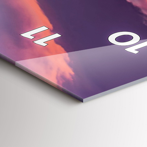 Vertikale Uhr mit motiv Sonnenaufgang in Kalifornien