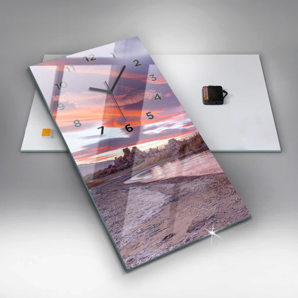 Vertikale Uhr mit motiv Sonnenaufgang in Kalifornien