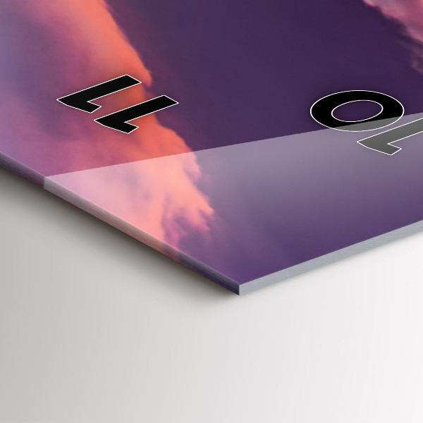 Vertikale Uhr mit motiv Sonnenaufgang in Kalifornien