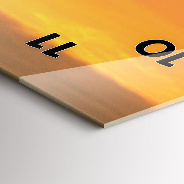 Vertikale Uhr mit motiv Lavendelwiese Frankreich