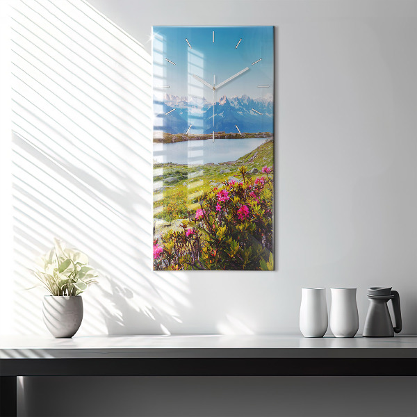 Vertikale Uhr mit motiv Gletscher Mont Blanc Chamonix