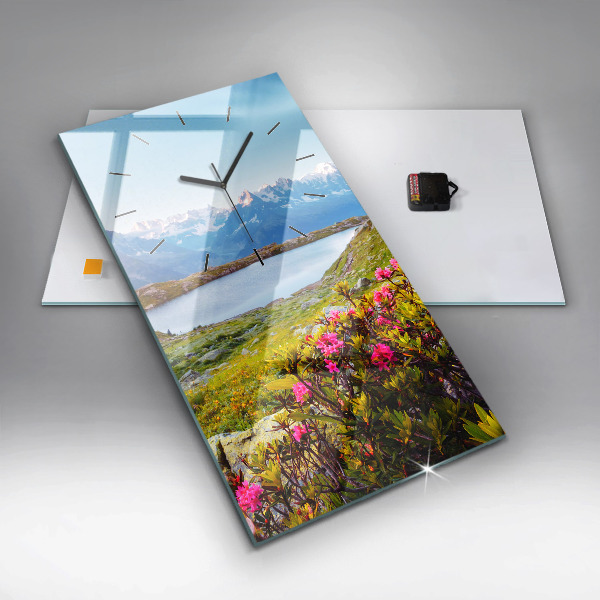 Vertikale Uhr mit motiv Gletscher Mont Blanc Chamonix