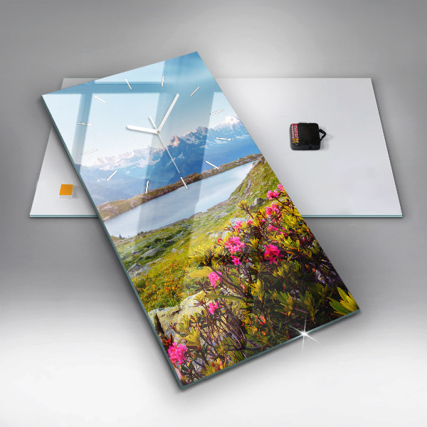 Vertikale Uhr mit motiv Gletscher Mont Blanc Chamonix