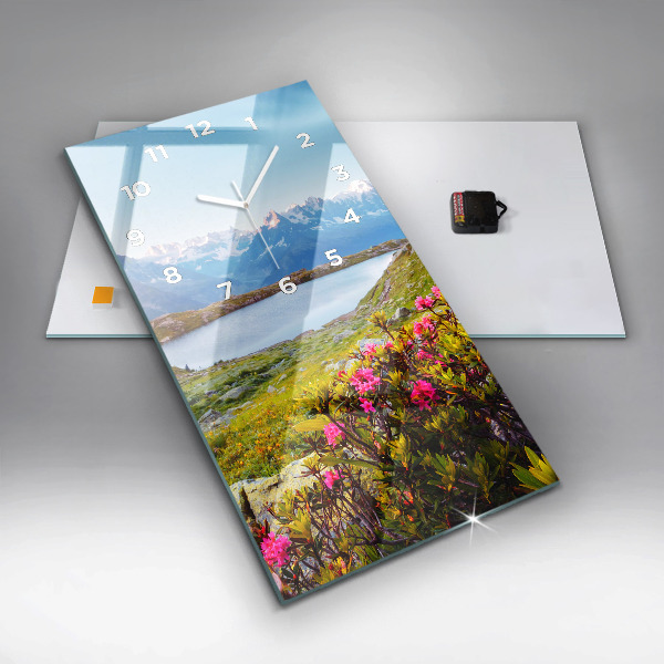 Vertikale Uhr mit motiv Gletscher Mont Blanc Chamonix