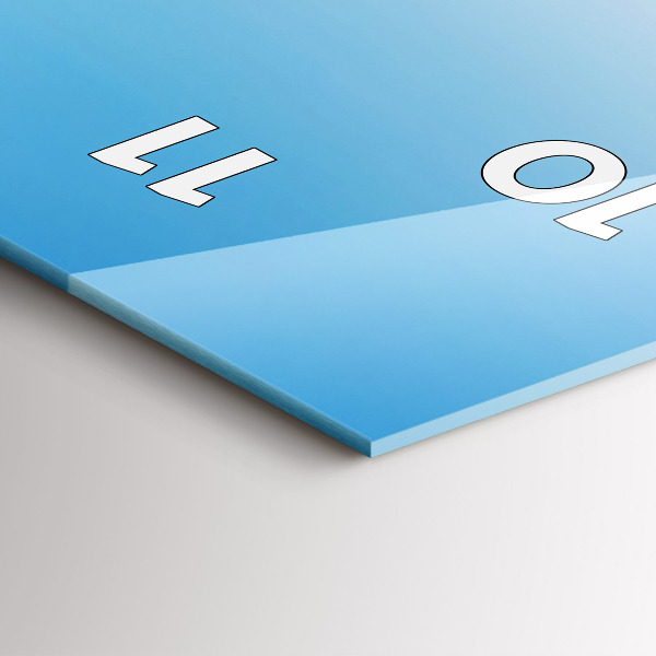 Vertikale Uhr mit motiv Gletscher Mont Blanc Chamonix