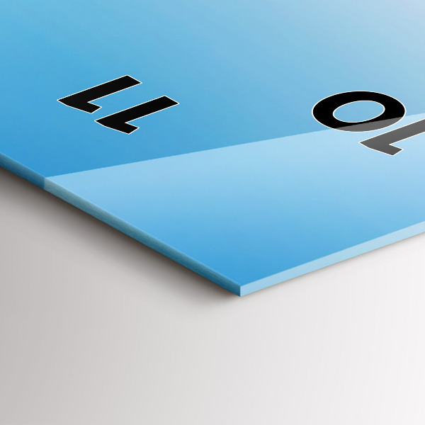 Vertikale Uhr mit motiv Gletscher Mont Blanc Chamonix