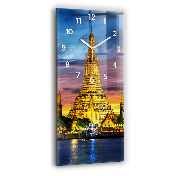 Vertikale Uhr mit motiv Tempel in Bangkok Thailand
