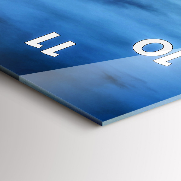 Vertikale Uhr mit motiv Tempel in Bangkok Thailand