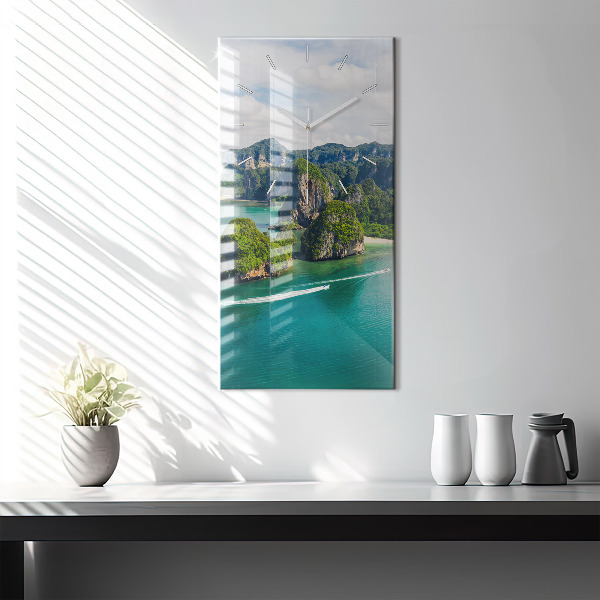 Vertikale Uhr mit motiv Insel in Thailand