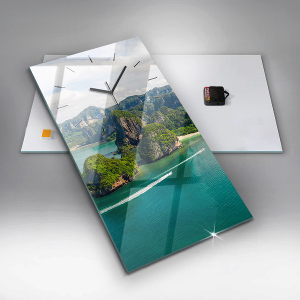 Vertikale Uhr mit motiv Insel in Thailand