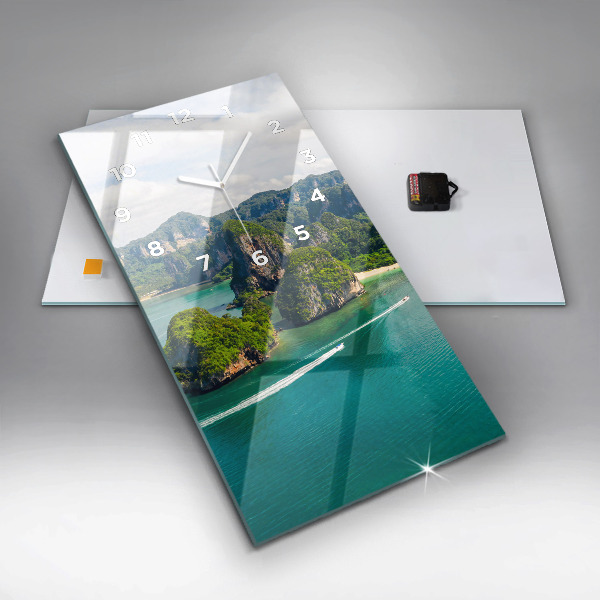 Vertikale Uhr mit motiv Insel in Thailand