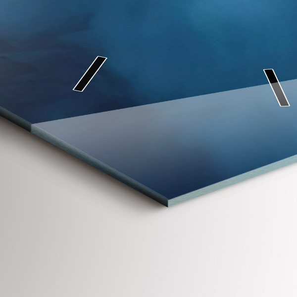 Vertikale Uhr mit motiv Zelt in den Bergen von Island