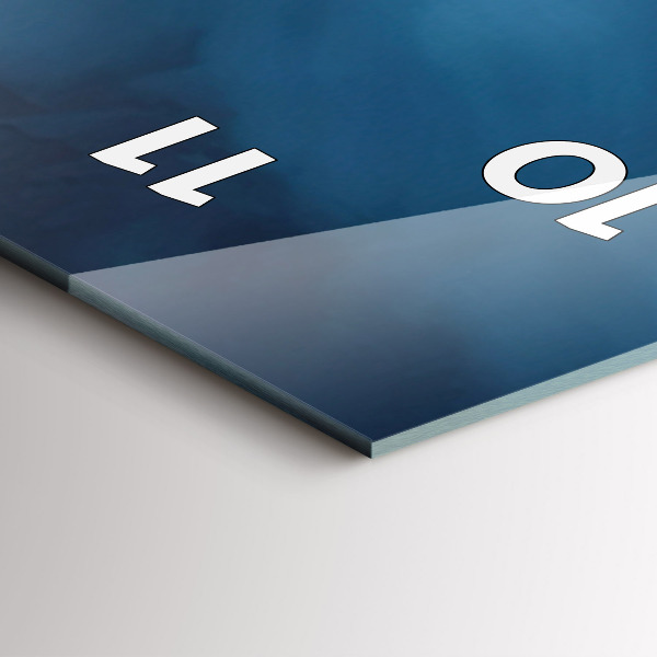 Vertikale Uhr mit motiv Zelt in den Bergen von Island