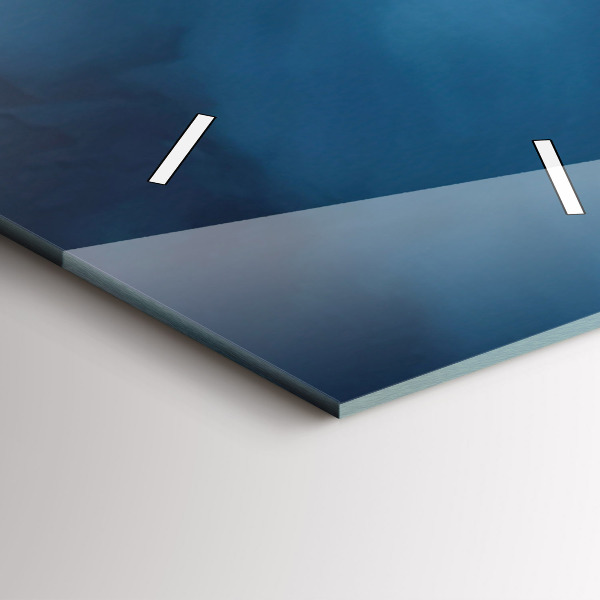 Vertikale Uhr mit motiv Zelt in den Bergen von Island